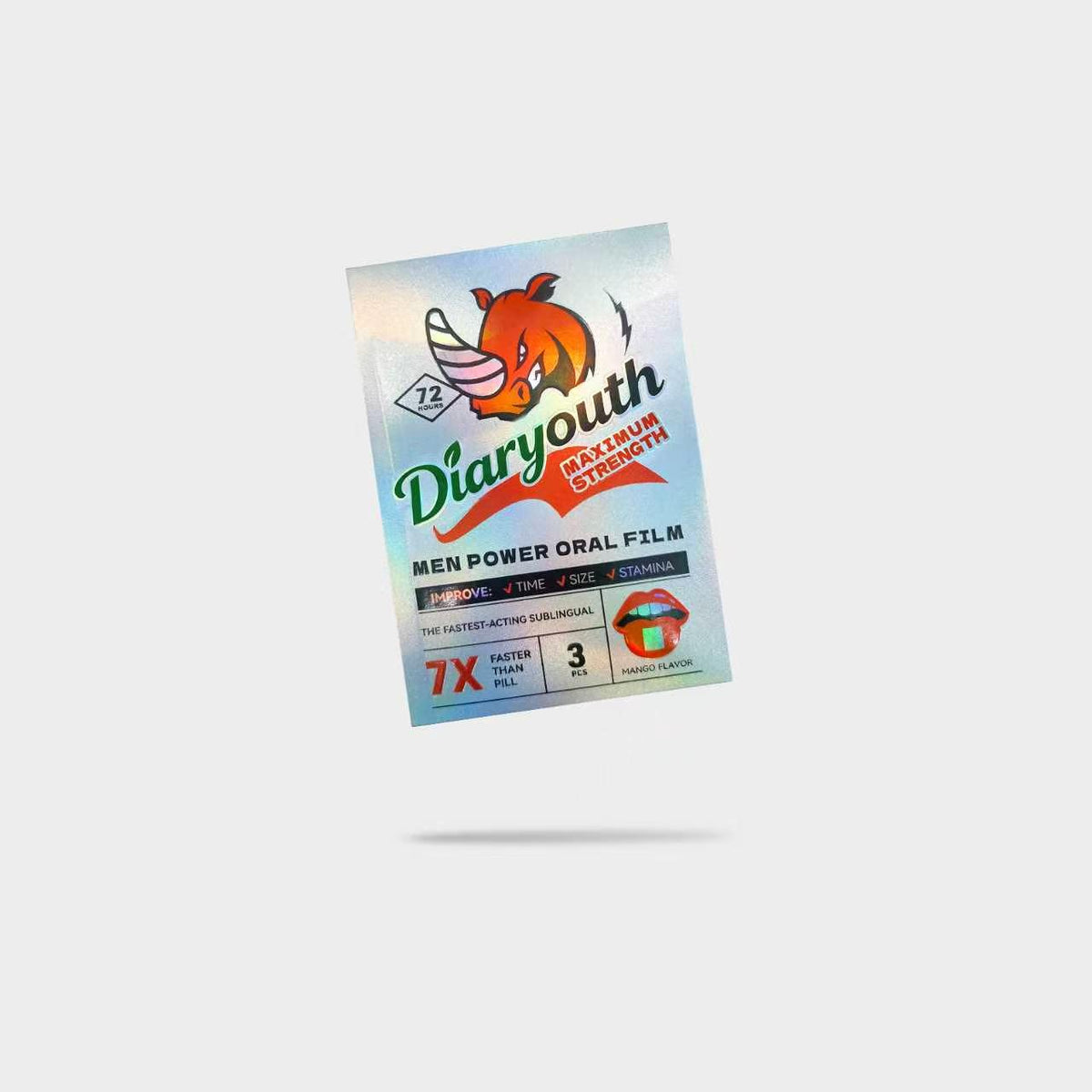 Blissgain Men's Oral Films – Mango, 3-Pack