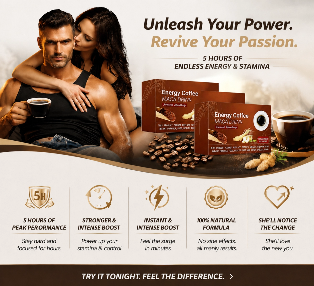 Boost Your Bedroom Power: Maca Coffee for Peak Male Vitality
